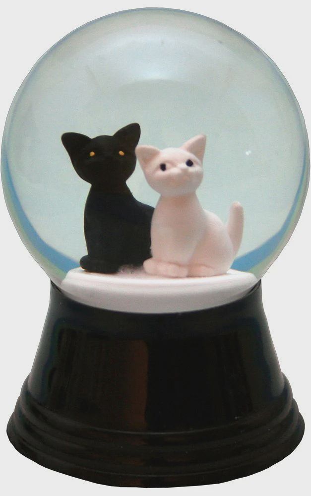 AT0299-Globe : Two Cats - 2.5 in H