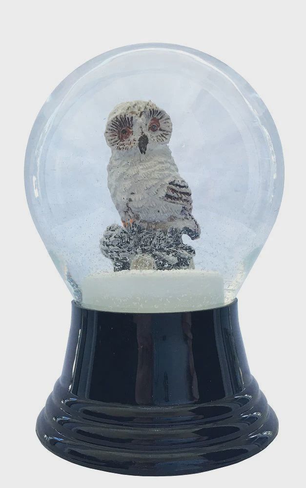 AT0240-Globe : Snowy Owl - 5 in H