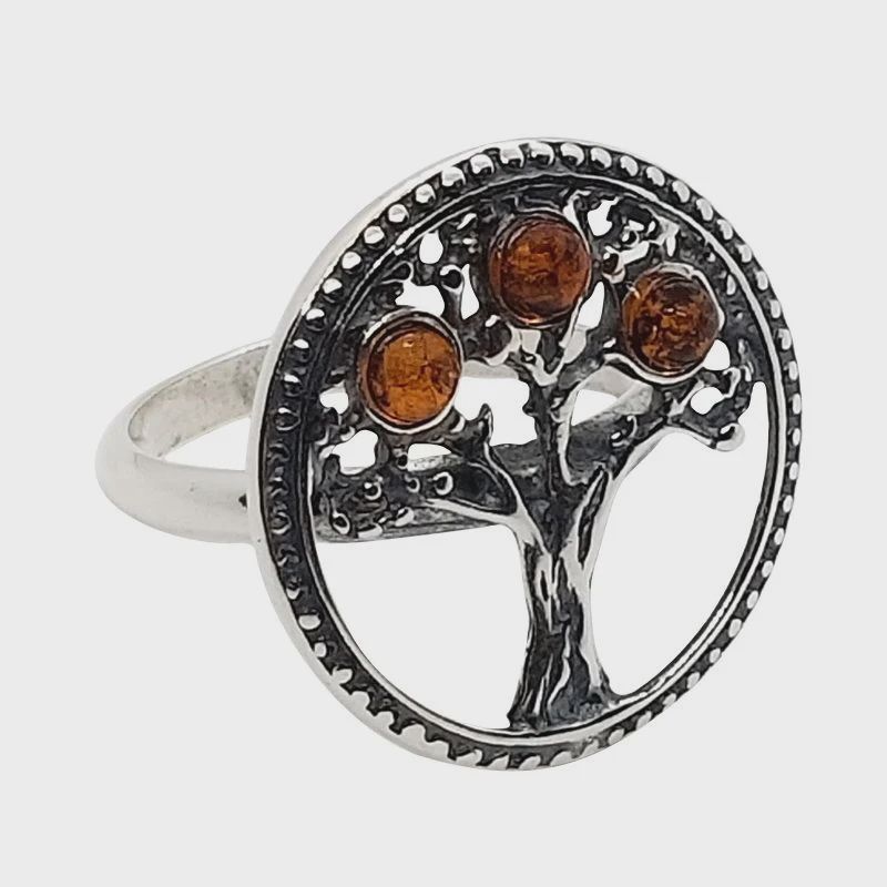 AM0071-Cognac Amber Ring