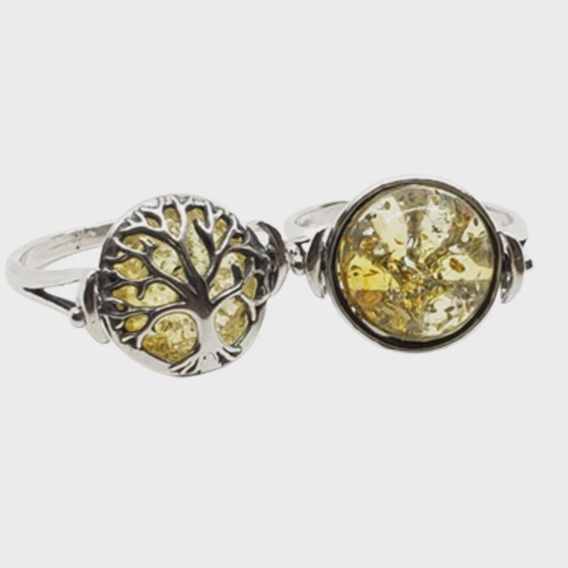 AM0034-Citrine Amber Ring