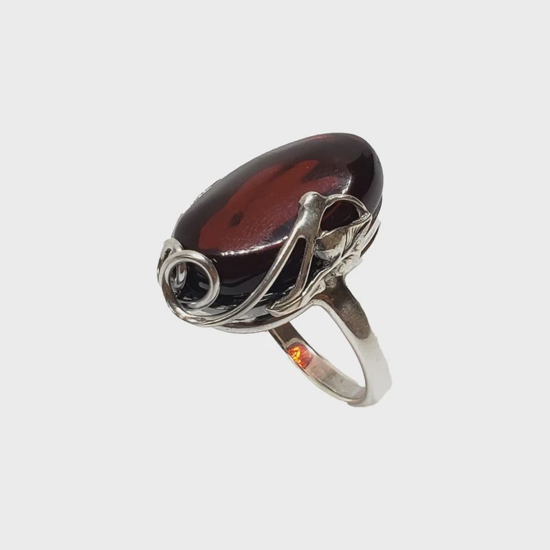 AM0291 - Cherry Amber Ring