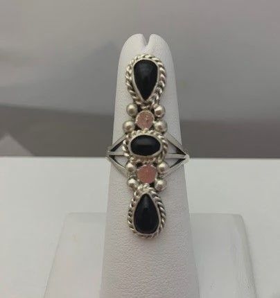 RB0080-Navajo Onyx Ring
