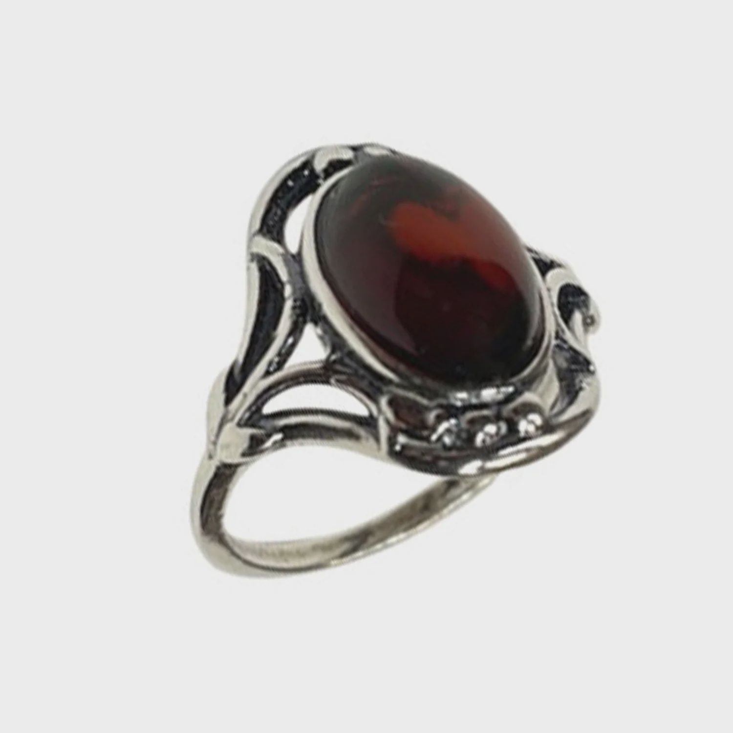 AM0287 - Cherry Amber Ring