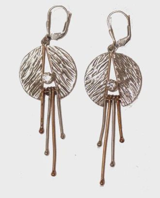 SS0377 - Copper CZ Earrings