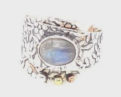 SS0090-Designer Ring : Labradorite