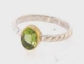 SS0110-AUGUST BIRTHSTONE : Peridot Ring