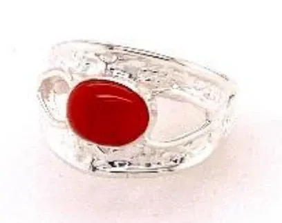 SS0229-Designer Ring : Coral