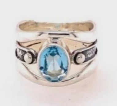 SS0162-SS Blue Topaz
