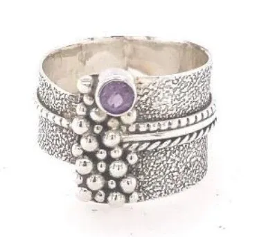 SS0074-Designer Ring : Amethyst