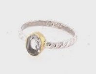 SS0106-APRIL BIRTHSTONE : Quartz Ring