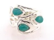 SS0230-Designer Ring : Amazonite