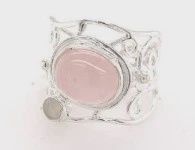 SS0250-Designer Ring : Rose Quartz