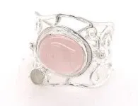 SS0250-Designer Ring : Rose Quartz