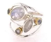 SS0226-Designer Ring : Moonstone