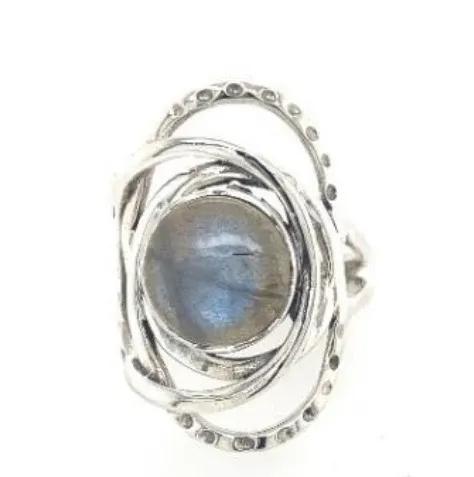 SS0320-Designer Ring : Labradorite