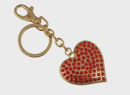 TS0071-Keychain : Red Heart