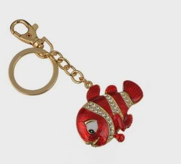 TS0069-Keychain : Red Gold Fish