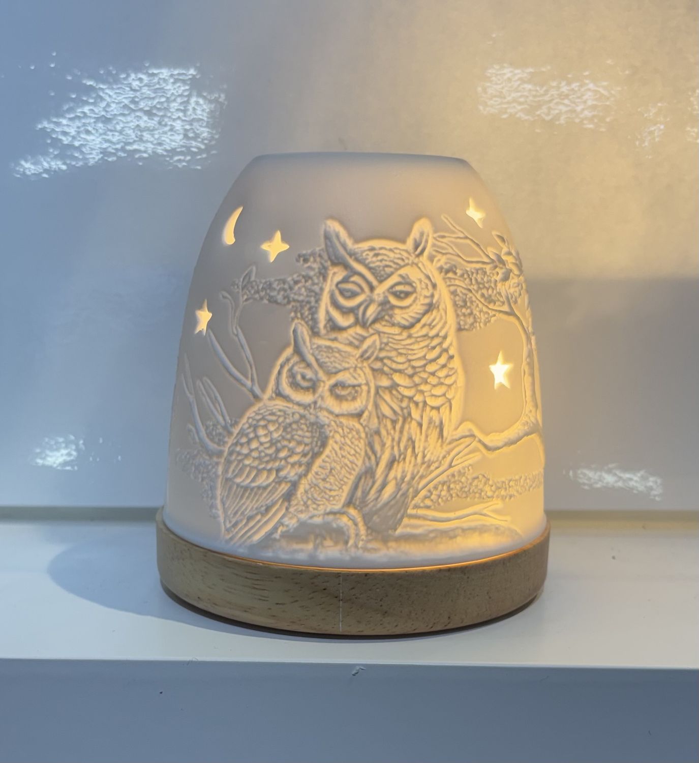 HV0021 - Mini Tealight Igloo : Owls