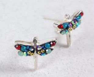 DM0470 - Dragonfly Stud ERs : Multicolor
