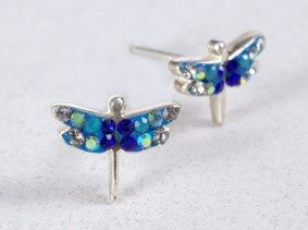 DM0469 - Dragonfly Stud ERs : Blue