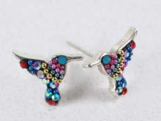 DM0474 - Hummingbird Stud ERs : Multicolor