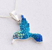DM0490 - Hummingbird Pendant : Blue