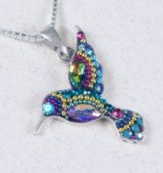 DM0492 - Hummingbird Pendant : Purple