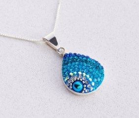 DM0477 - Teardrop Pendant : Blue