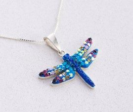 DM0502 - Dragonfly Pendant : Multicolor