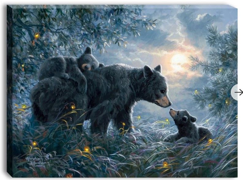 GD0160 - LED Canvas : ANIMALS Bears
