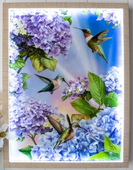 GD0165 - LED Halo Glow : Hummingbirds