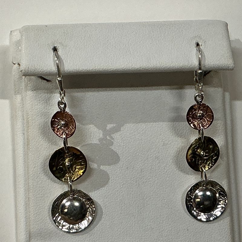SS0413-Designer Earrings : Mixed Metal