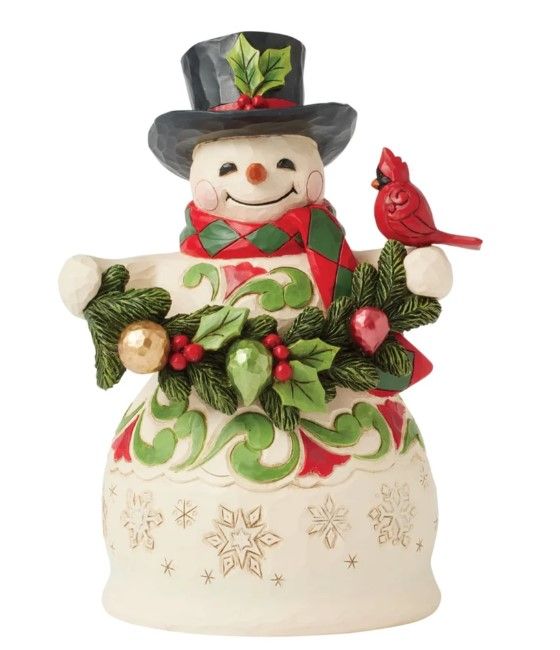 EP8872-JS : Snowman with Cardinal