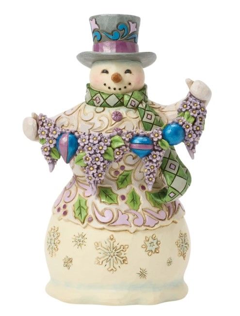 EP8877-JS : Snowman with Garland