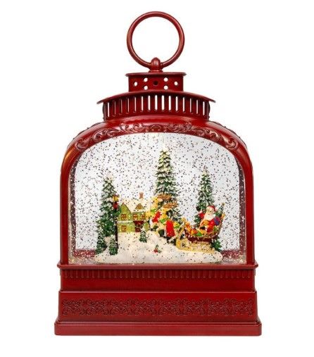 KA0014-Water Lantern : Santa in Sleigh
