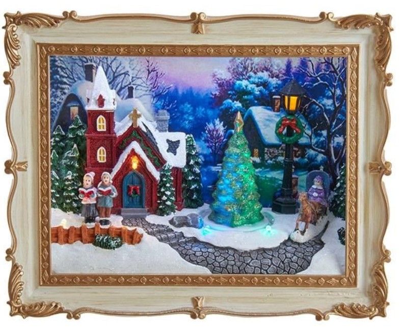 KA0022-LED Frame : Xmas Village