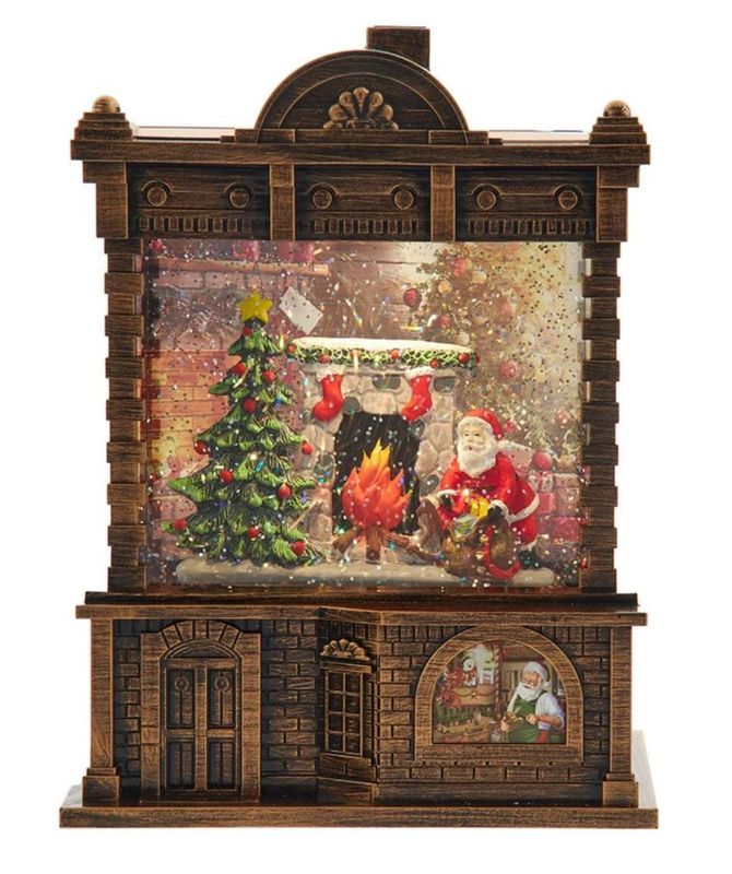 KA0028-Water Lantern : Santa Fireplace