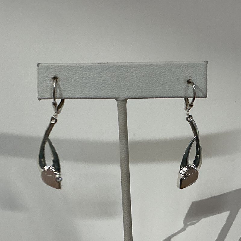 SS0459-Designer Earrings : Rose Quartz