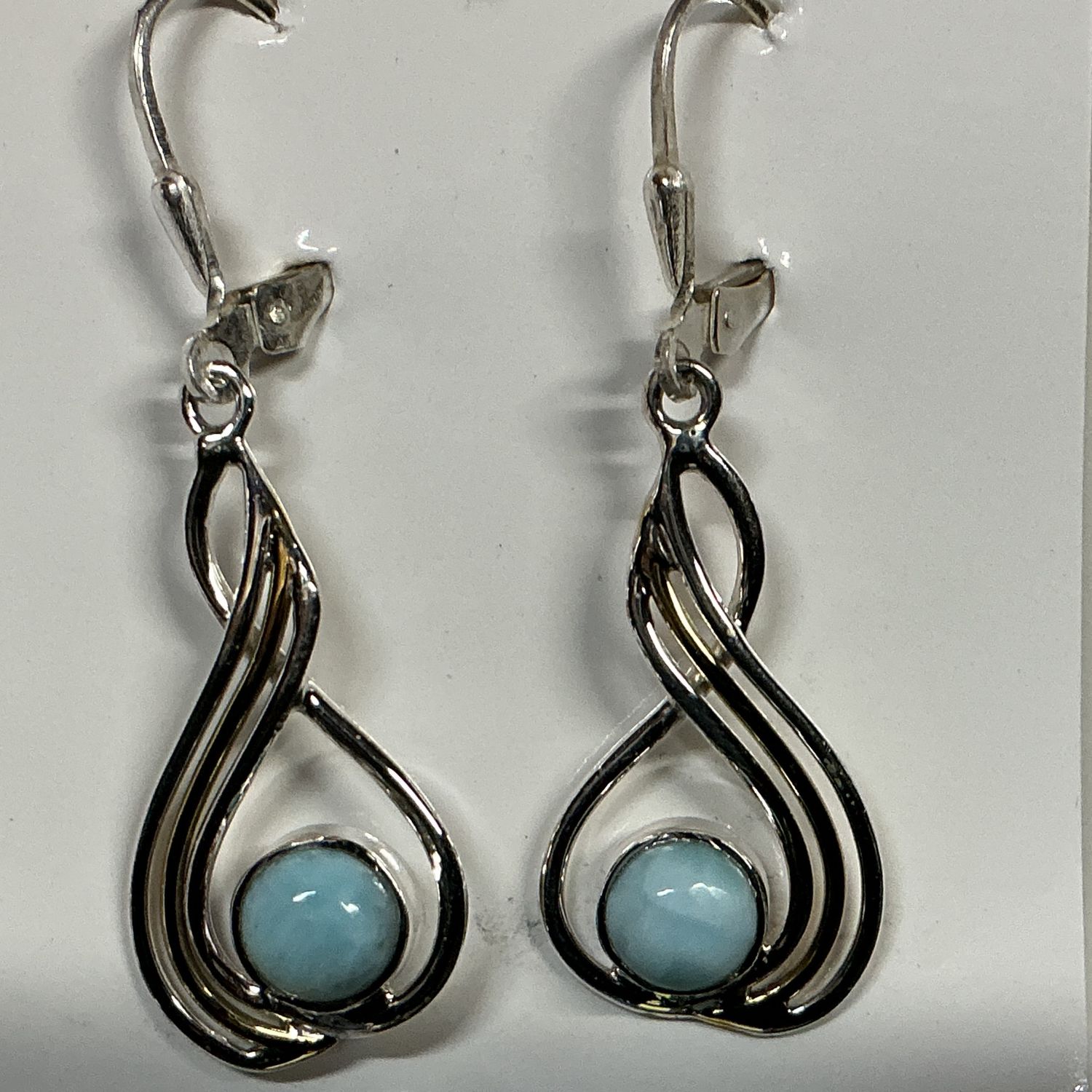 SS0481-Designer Earrings : Larimar
