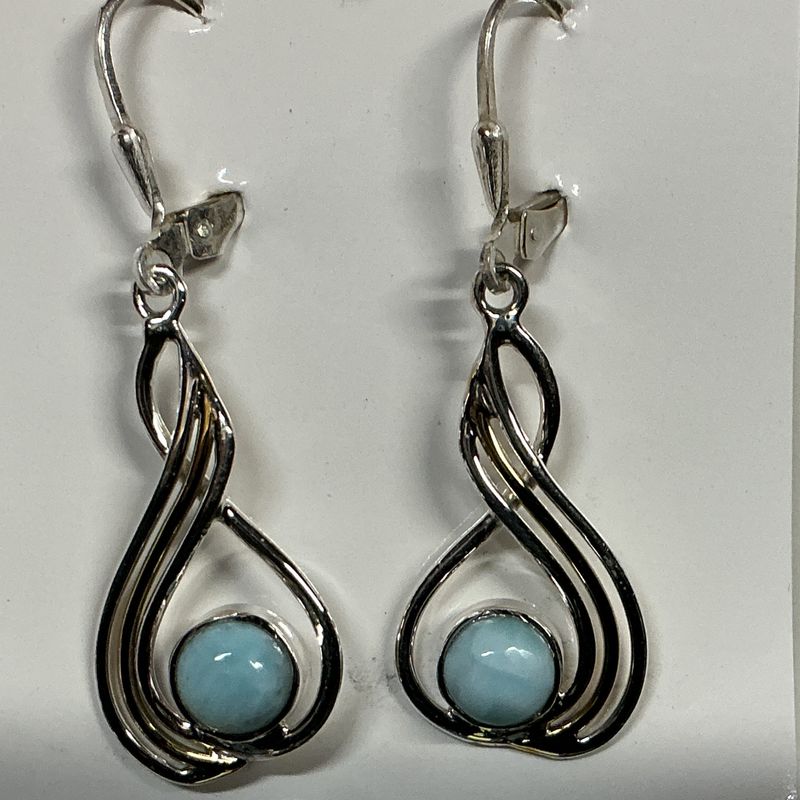 SS0481-Designer Earrings : Larimar