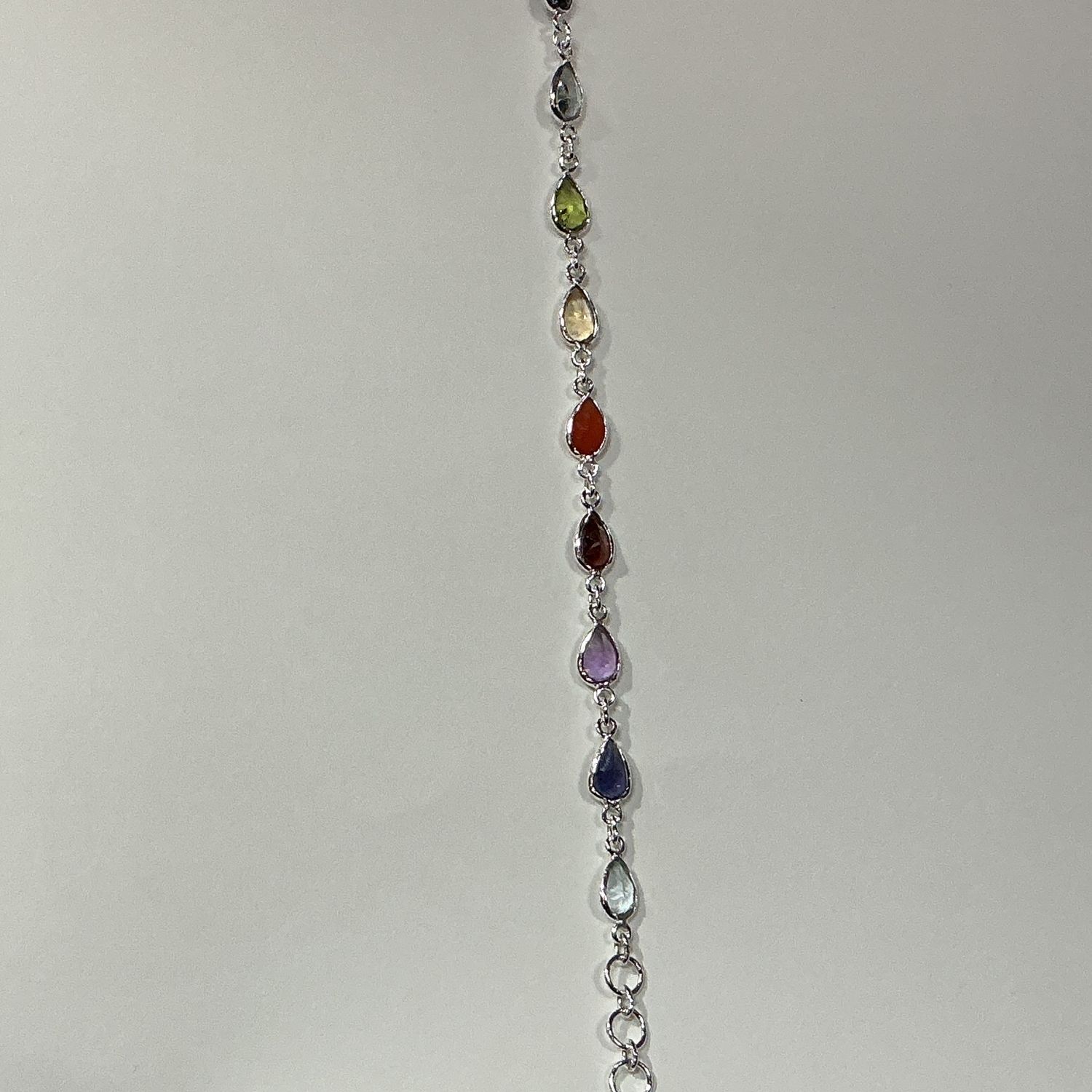 SS0521-Designer Bracelet : Multistones Teardrop