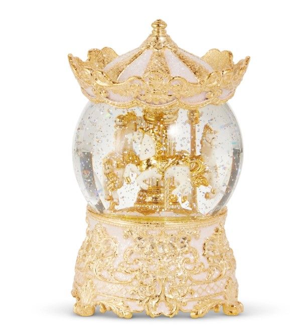 RI0284-Lantern : Gold Horse Carousel