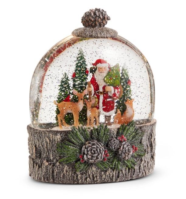 RI0292-Lantern : Santa and Woodland Friends