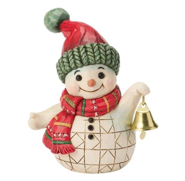 EP8925-JS : Snowman Holding Bell