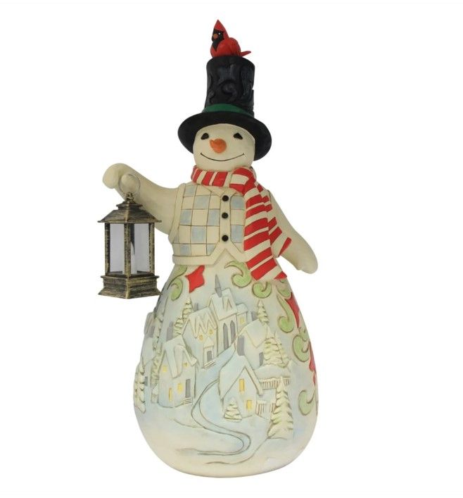 EP8930-JS : Snowman LED Candle Statue