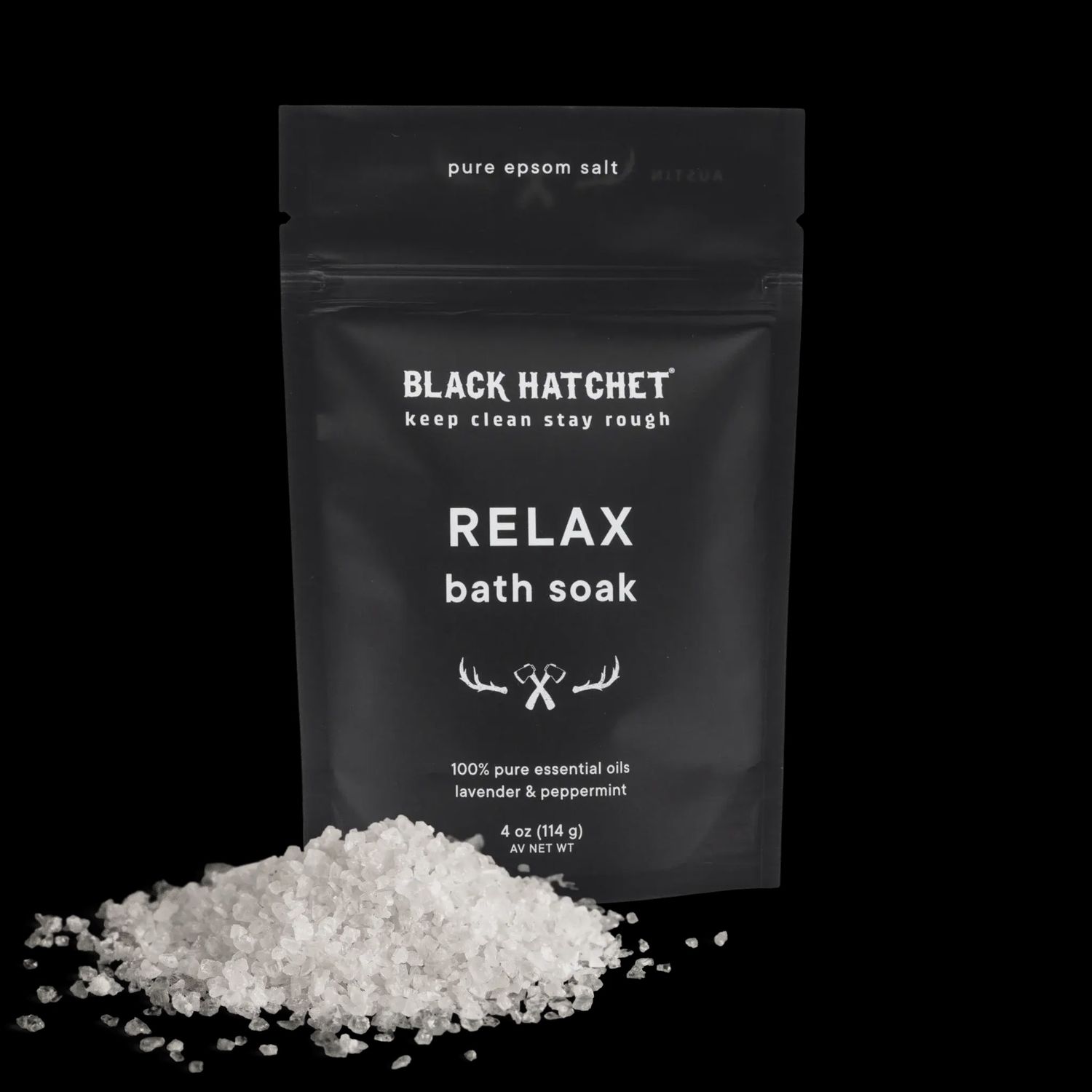 Black Hatchet Men's line - Relax Bath Salt ⚫ Gift for Men