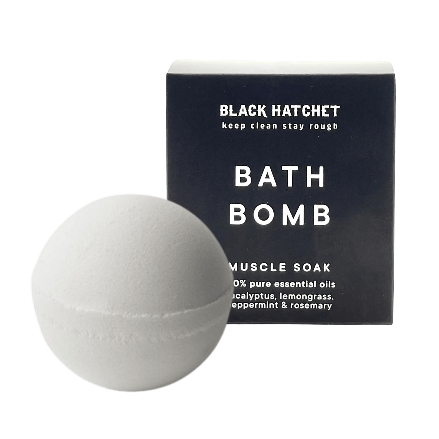 Muscle Bath Bomb – Black Hatchet  ⚫ Gift for Men