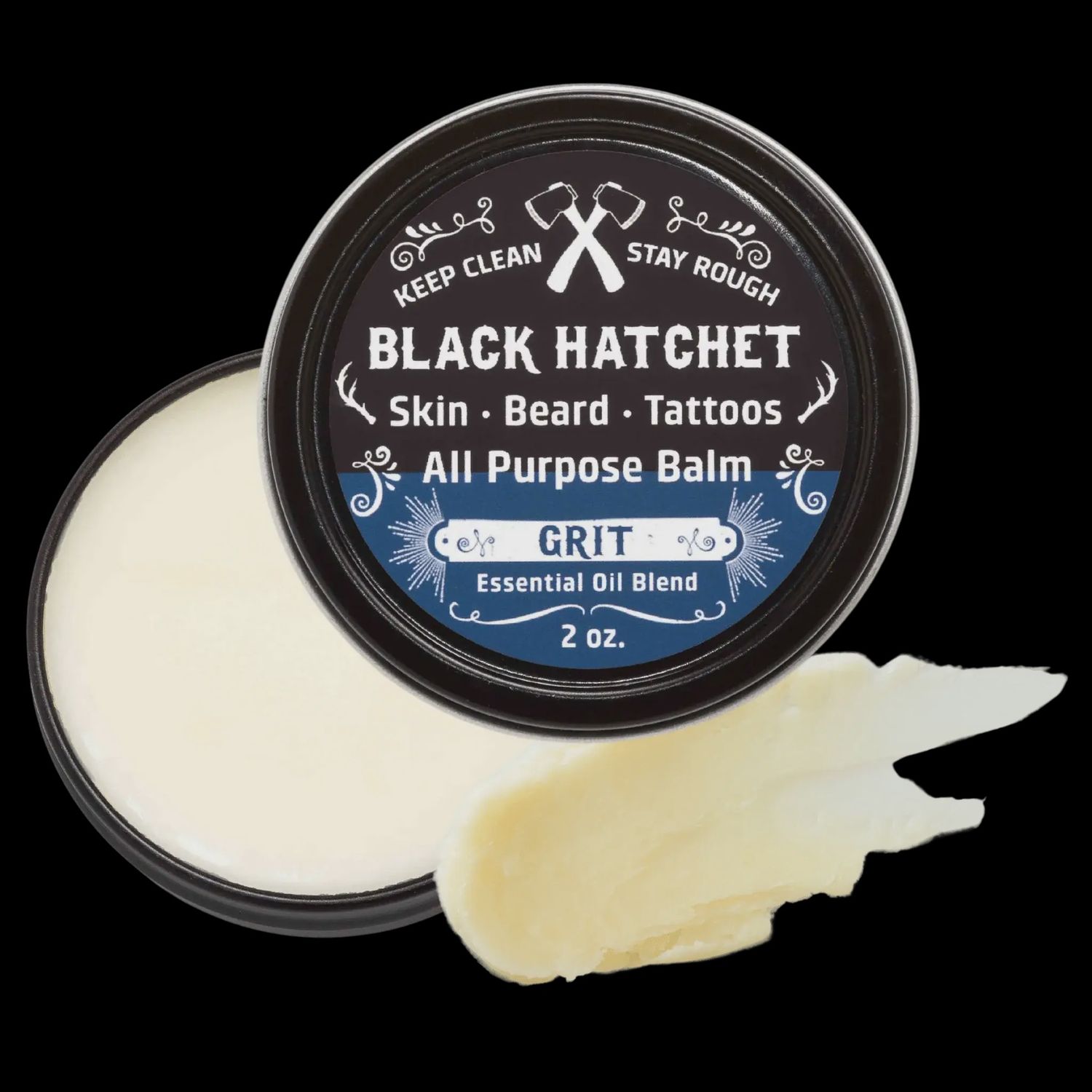 Beard and Tattoo Balm - Grit  ⚫ Black Hatchet Gifts for Men