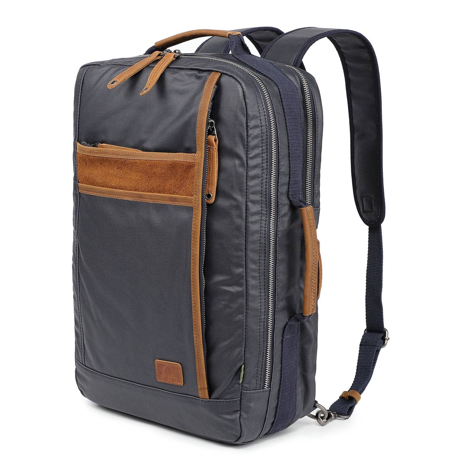 Madrone Coated Canvas Backpack Madrone Coated Canvas Backpack, Color: Navy