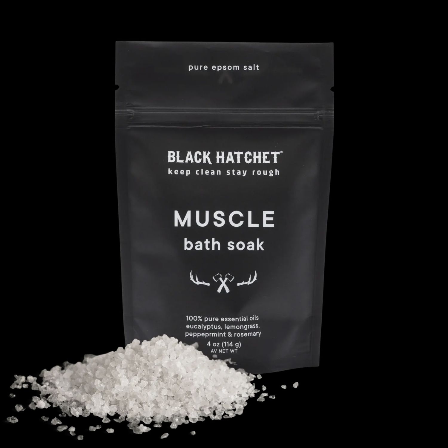 Black Hatchet Men's line - Muscle Bath Salt ⚫ Gift for Men